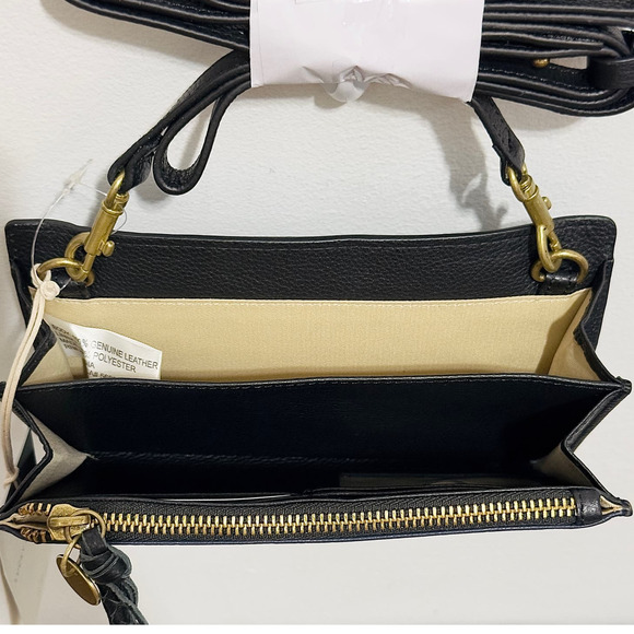 NWT: Lucky Brand - Women's Leather, Navy Blazer, Convertible, Azbi Crossbody Bag - Picture 5 of 9